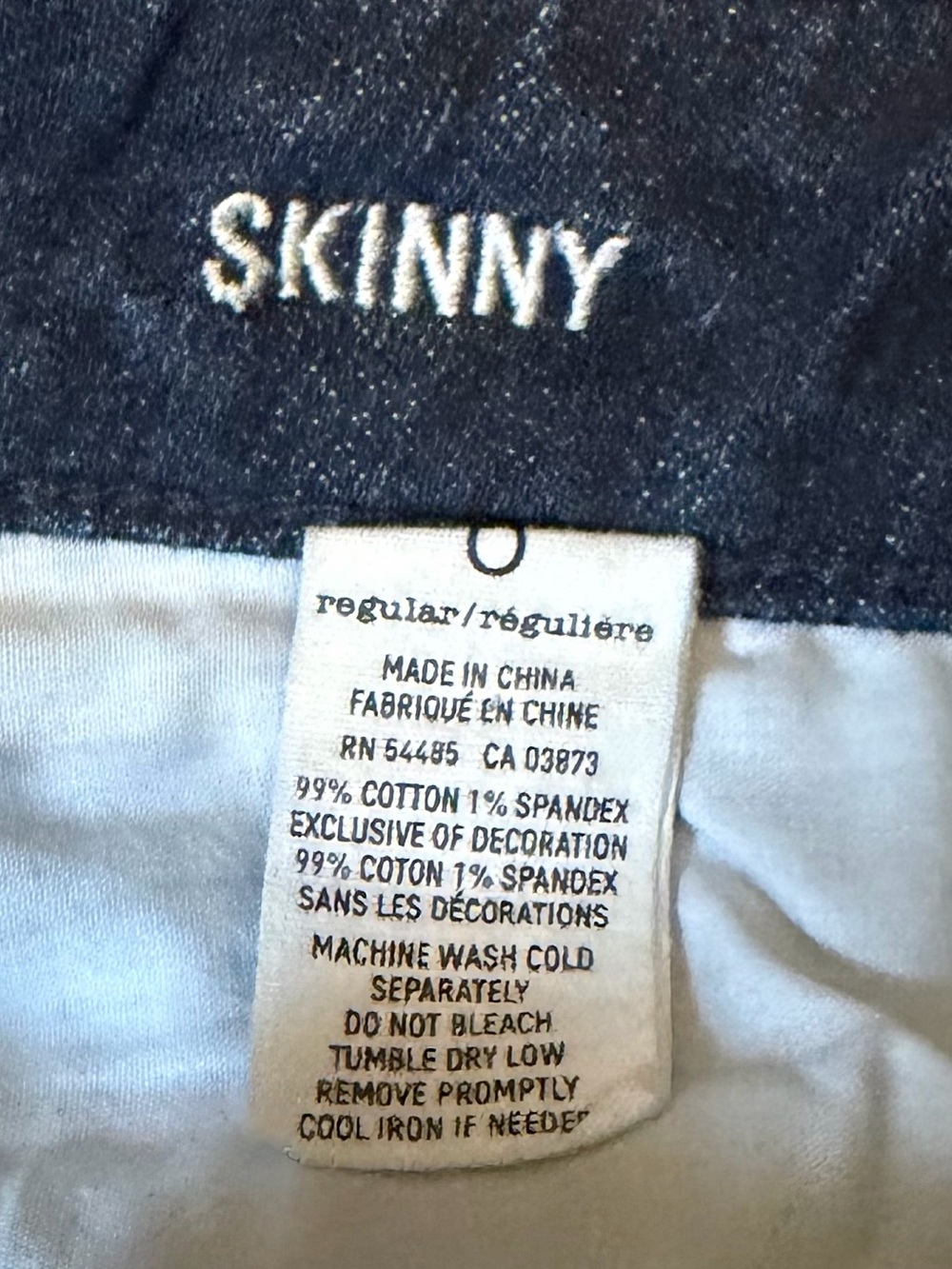 3 Pairs Of Women's American Eagle Dark Blue Skinny Jeans, Size 0 - Picture 8 of 8